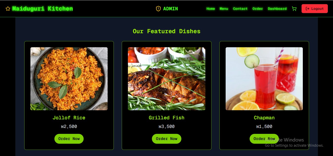 Food Ordering App Screenshot