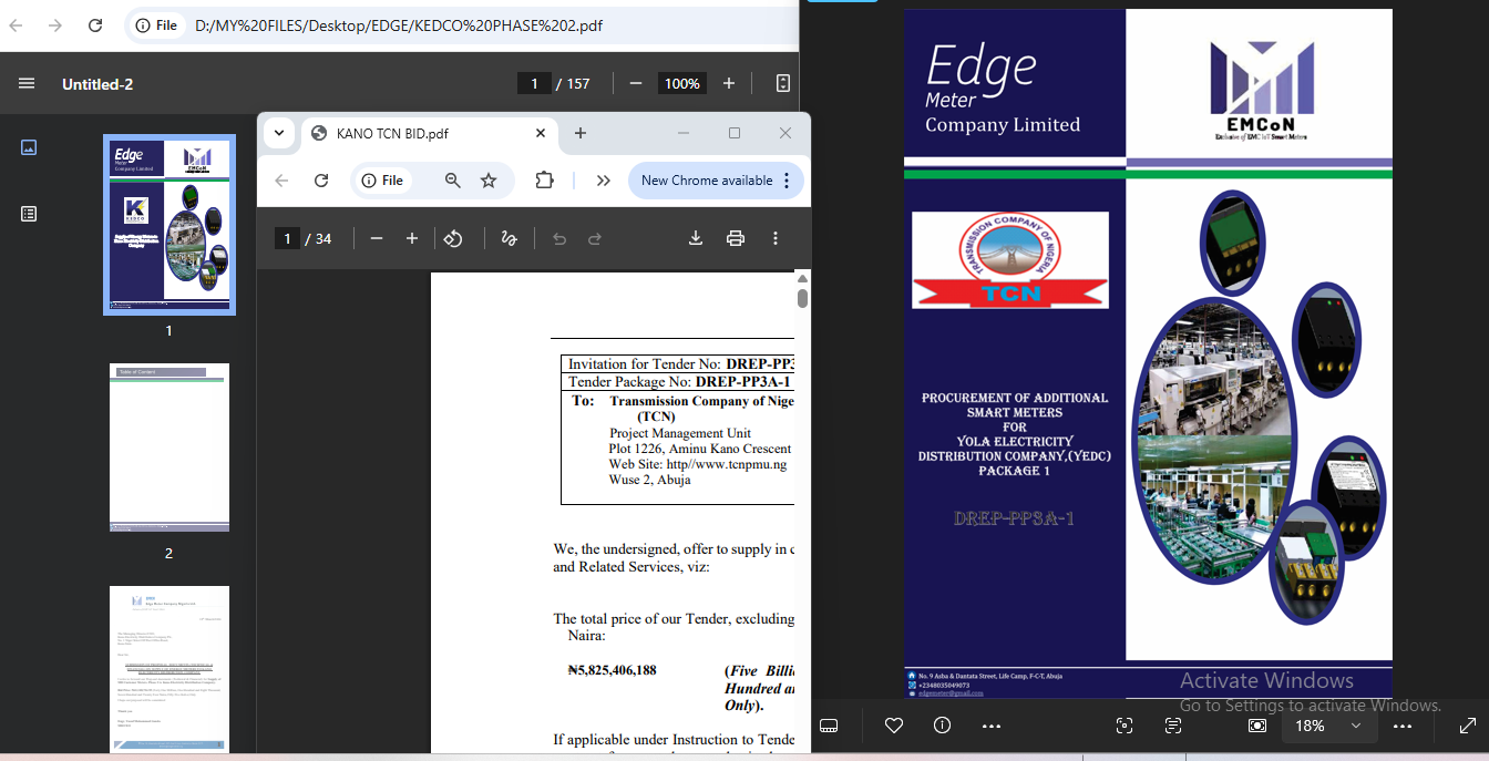 Edge Meter Bid Preparation Applications
