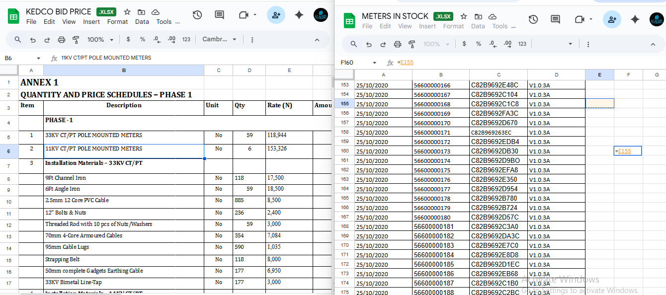 Edge Meter Stock Management System