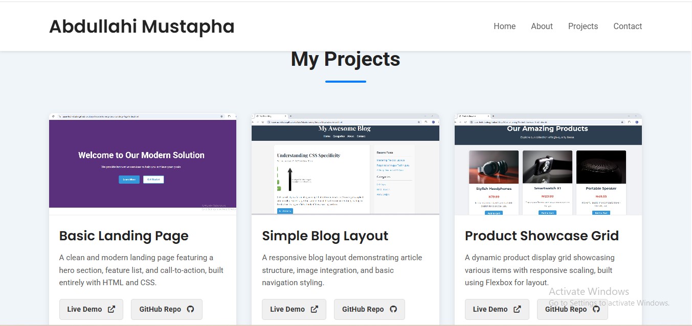 3-Month Training Website Screenshot